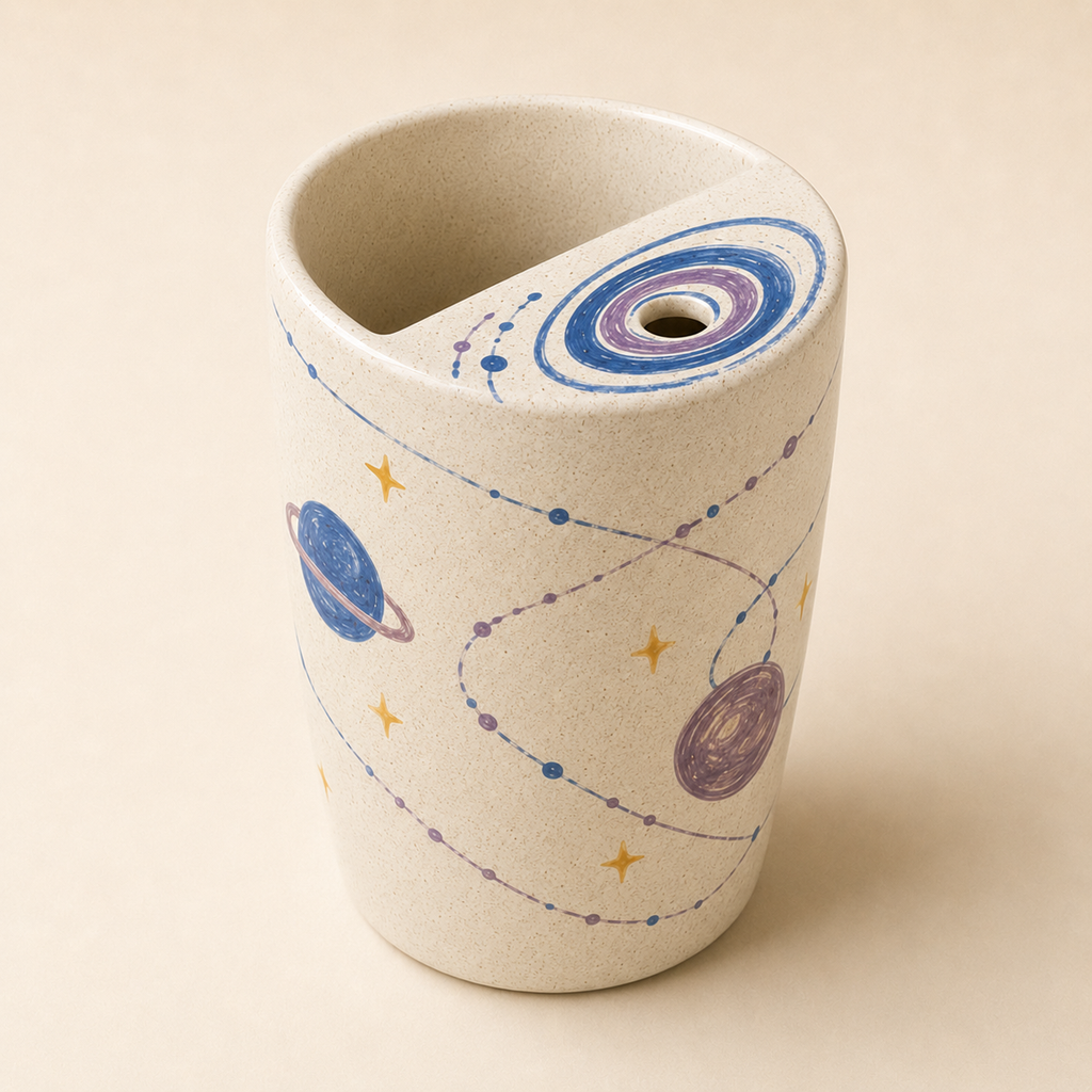 Cosmic Sip Ceramic Travel Mug