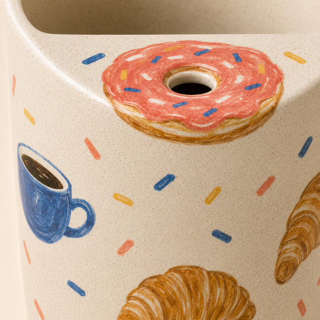 Donut Break Ceramic Travel Mug