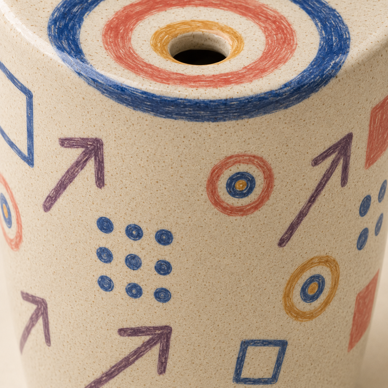 Bullseye Monday Ceramic Travel Mug