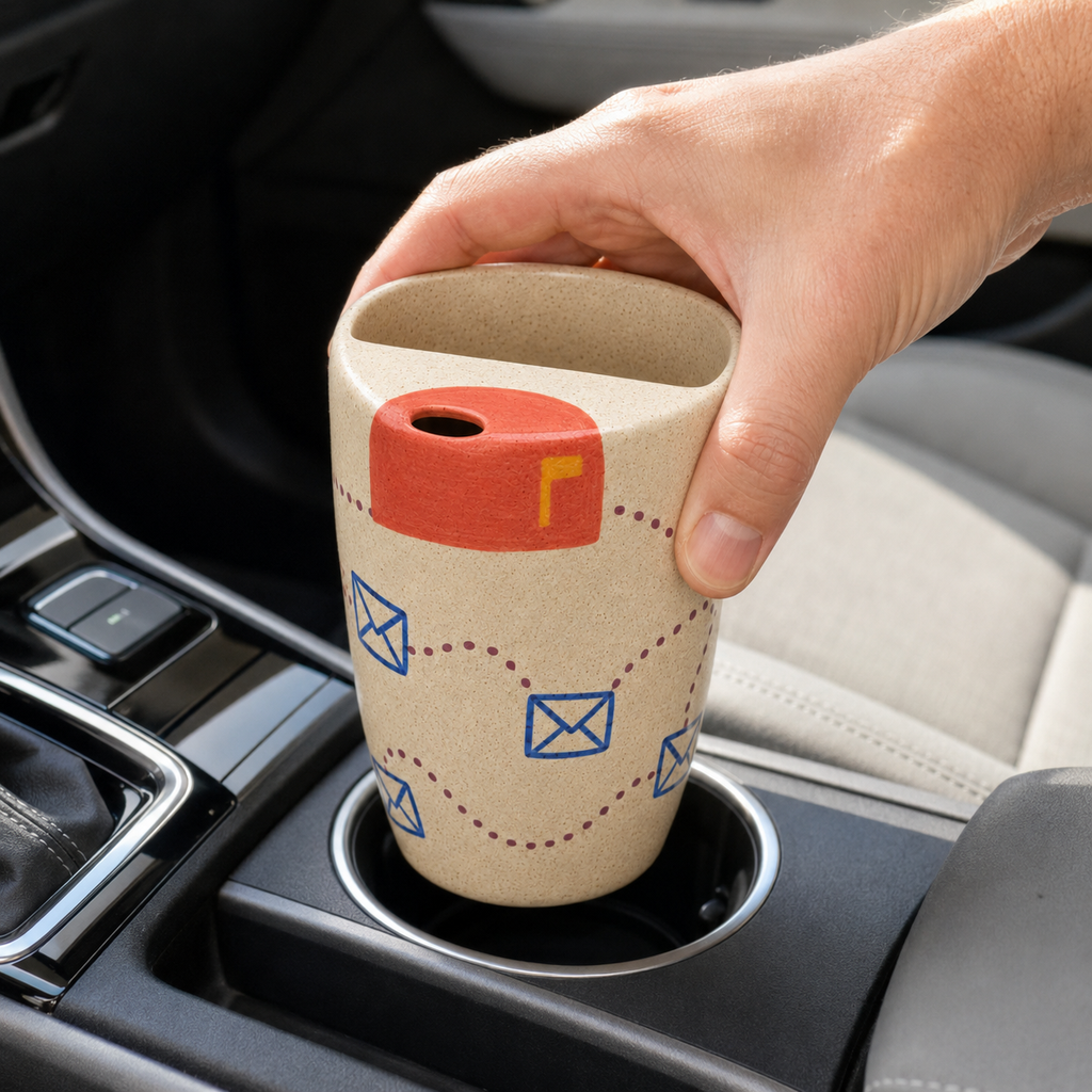 Mailbox Handmade Ceramic Travel Mug