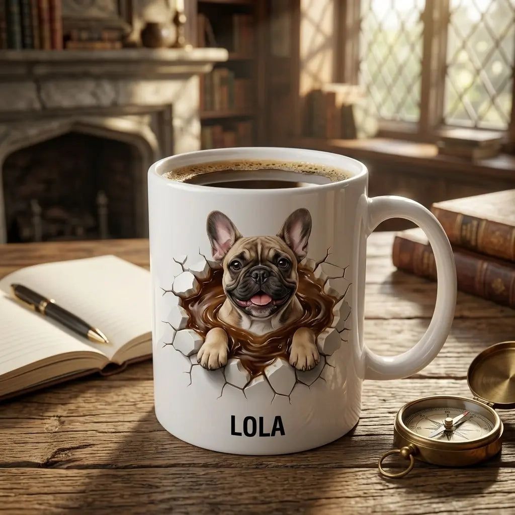 Personalized Dog Sauna Mug | Custom Pet Coffee & Tea Mug with Name Siporia