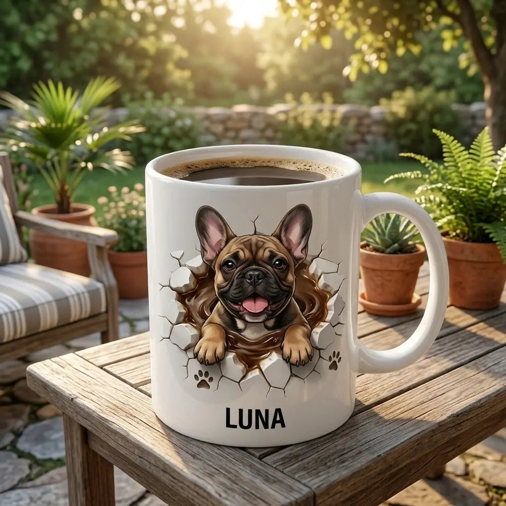 Personalized Dog Sauna Mug | Custom Pet Coffee & Tea Mug with Name Siporia