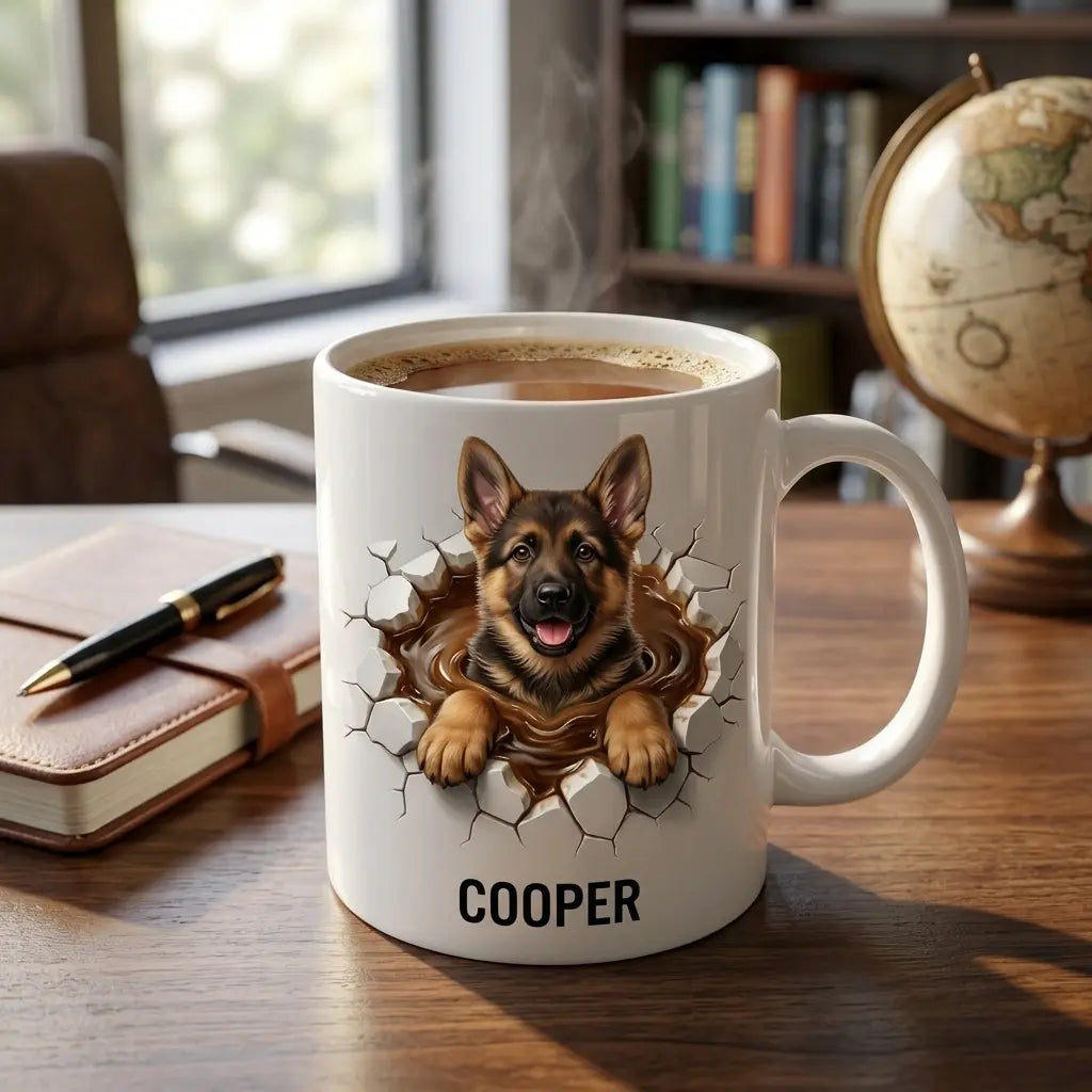 Personalized Dog Sauna Mug | Custom Pet Coffee & Tea Mug with Name Siporia