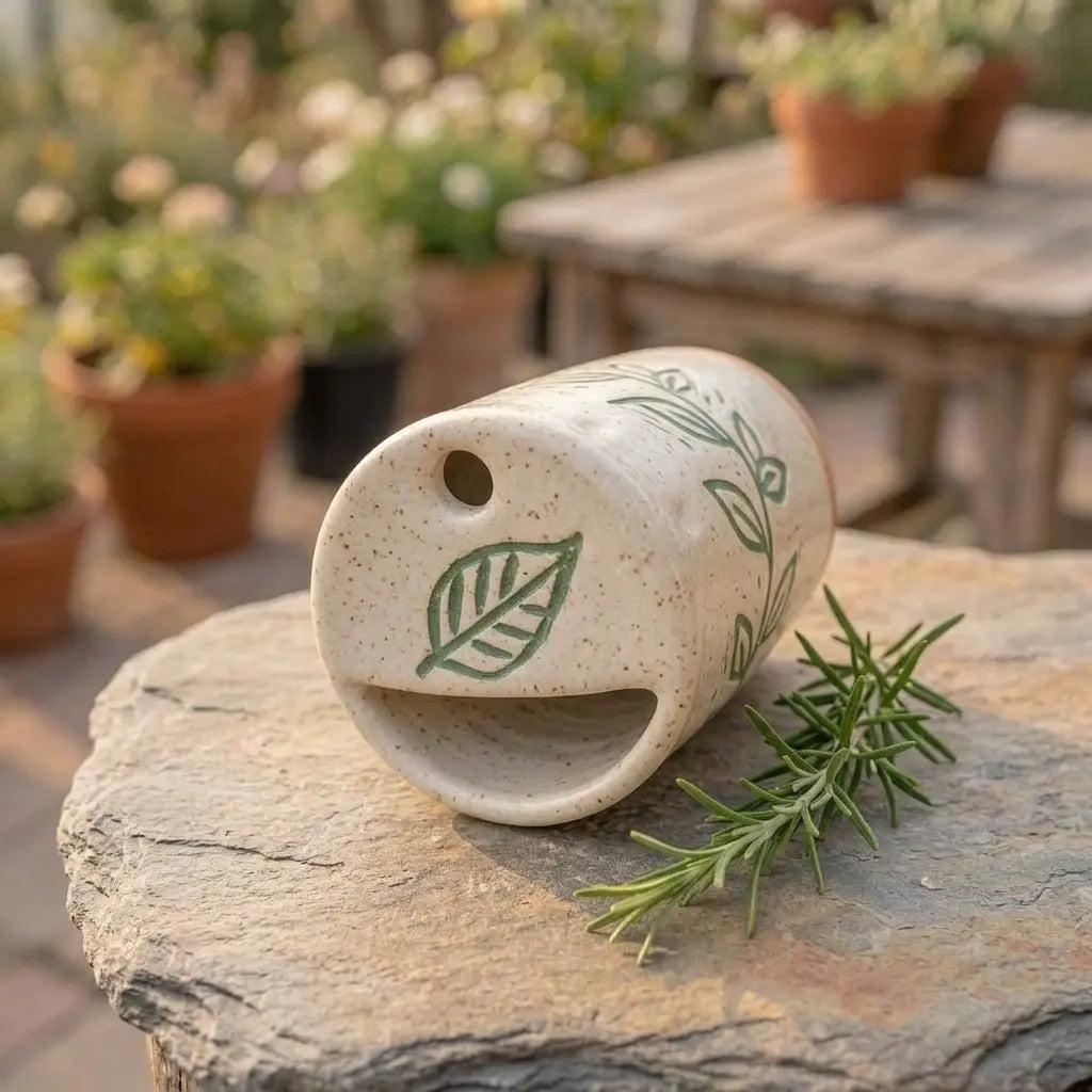 Handmade Botanical Ceramic Mug | Organic Minimalist Coffee Cup Siporia