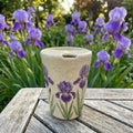 Lavender Ceramic Travel Mug with Spout – Handmade Floral Coffee Tumbler, Leak-Free Sip Cup, Gift for Her Siporia