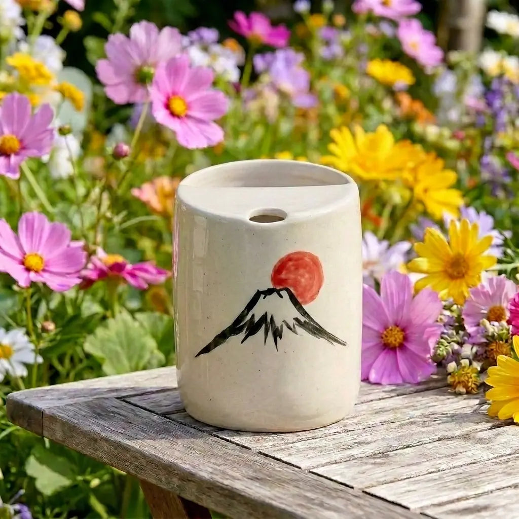 Mount Fuji Ceramic Mug Set | Handmade Japanese-Inspired Tea & Coffee Cups Siporia
