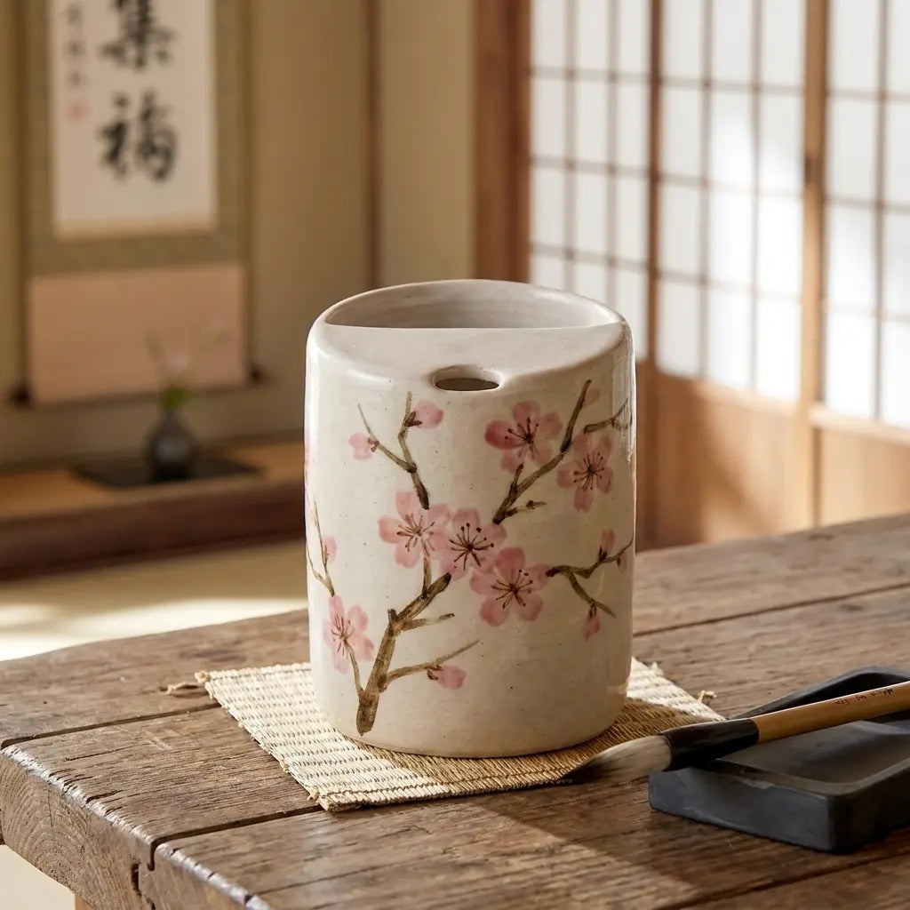 Cherry Blossom Ceramic Mug | Handmade Sakura Tea & Coffee Cup Siporia