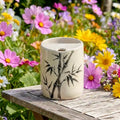 Bamboo Ink Art Ceramic Mug Set | Handmade Japanese Zen Tea & Coffee Cups Siporia