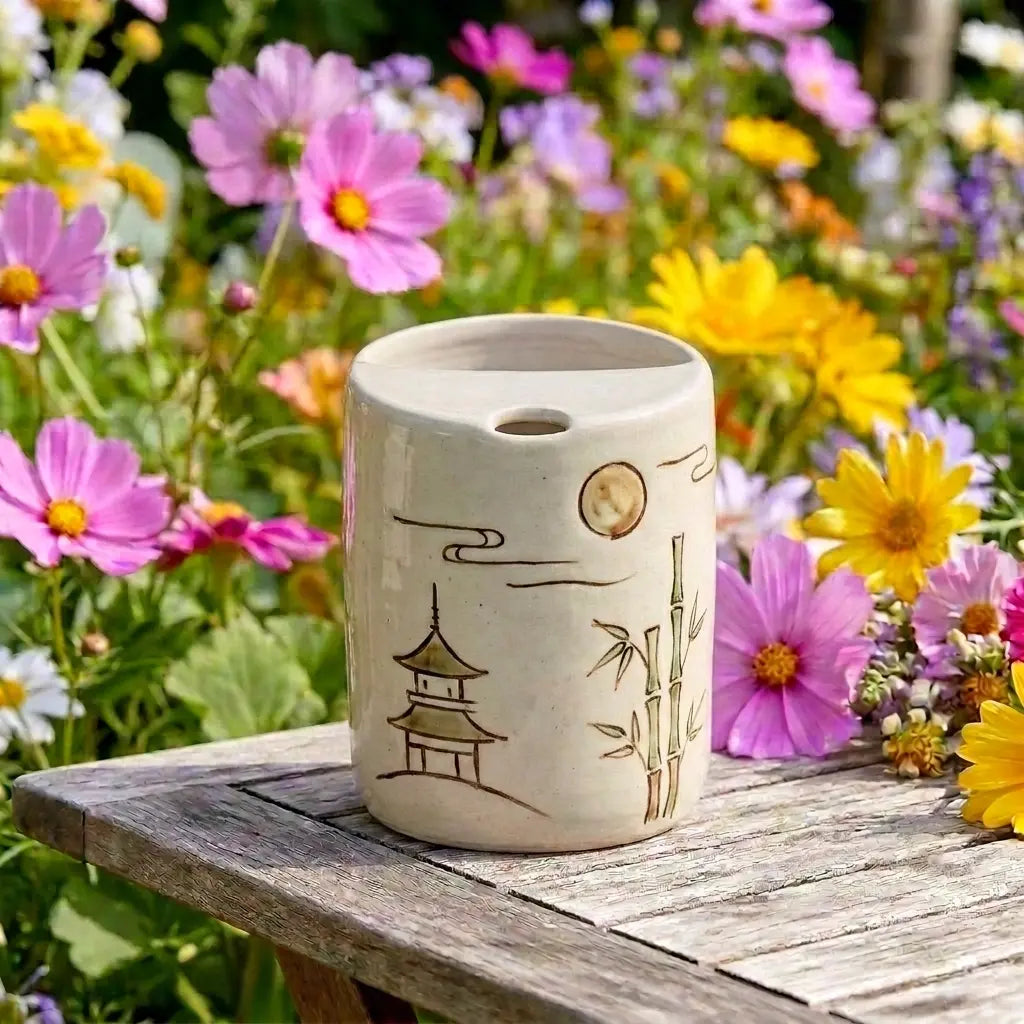 Zen Garden Ceramic Mug Set | Handmade Japanese-Inspired Tea & Coffee Cups Siporia