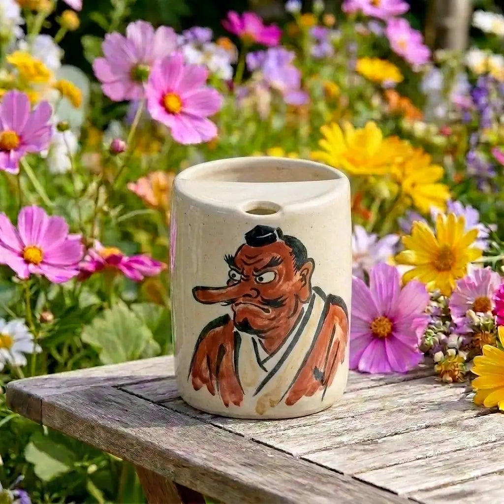 Tengu Yokai Ceramic Mug | Handmade Japanese Folklore Tea & Coffee Cup Siporia