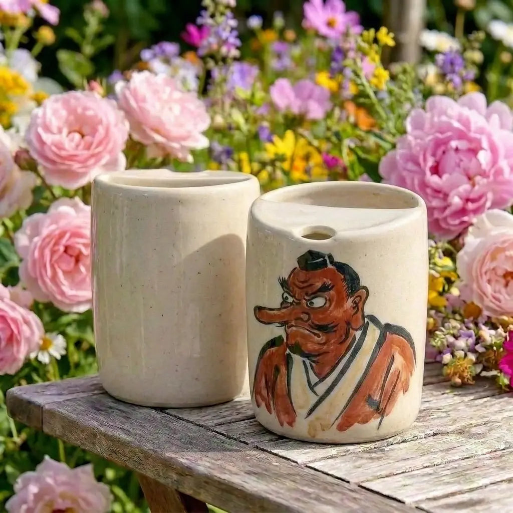 Tengu Yokai Ceramic Mug | Handmade Japanese Folklore Tea & Coffee Cup Siporia