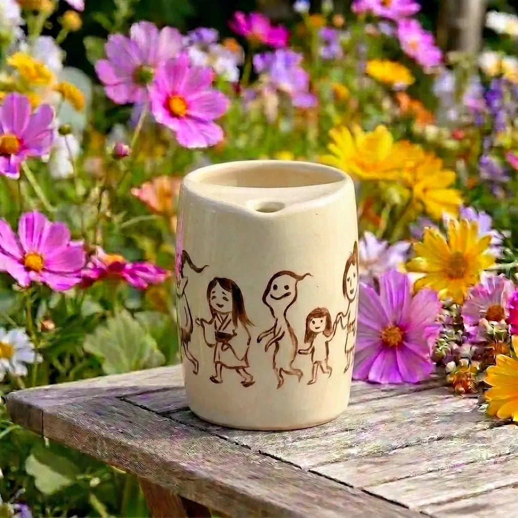 Spirited Friends Ceramic Mug | Handmade Japanese Yokai Tea & Coffee Cup Siporia