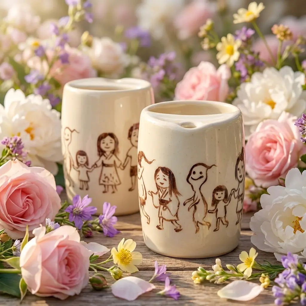 Spirited Friends Ceramic Mug | Handmade Japanese Yokai Tea & Coffee Cup Siporia