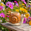 Snail Ceramic Mug | Handmade Whimsical Garden Coffee & Tea Cup Siporia