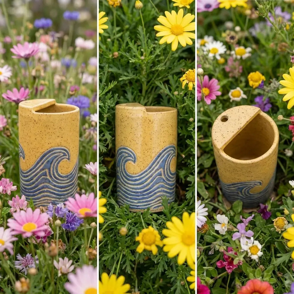 Ocean Wave Ceramic Mug | Handmade Coastal Coffee & Tea Cup Siporia