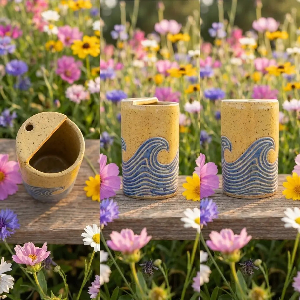 Ocean Wave Ceramic Mug | Handmade Coastal Coffee & Tea Cup Siporia