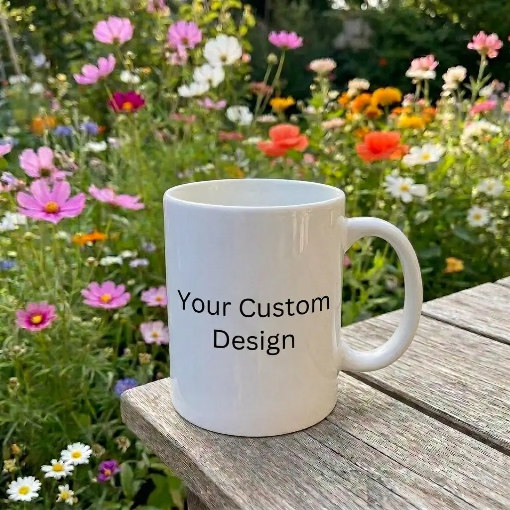 Custom Mom Mug with Name – Personalized Coffee Mug, Heart Design Gift for Mom, Custom Text Cup Siporia