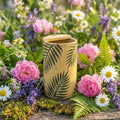 Tropical Palm Leaf Stoneware Mug | Handmade Botanical Ceramic Coffee Cup Siporia
