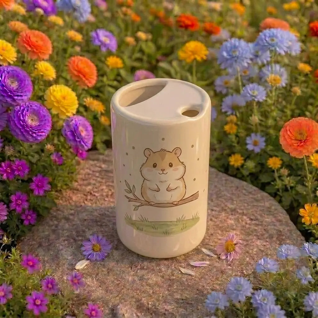 Handmade Hamster Ceramic Mug | Cute Woodland Animal Coffee Cup Siporia