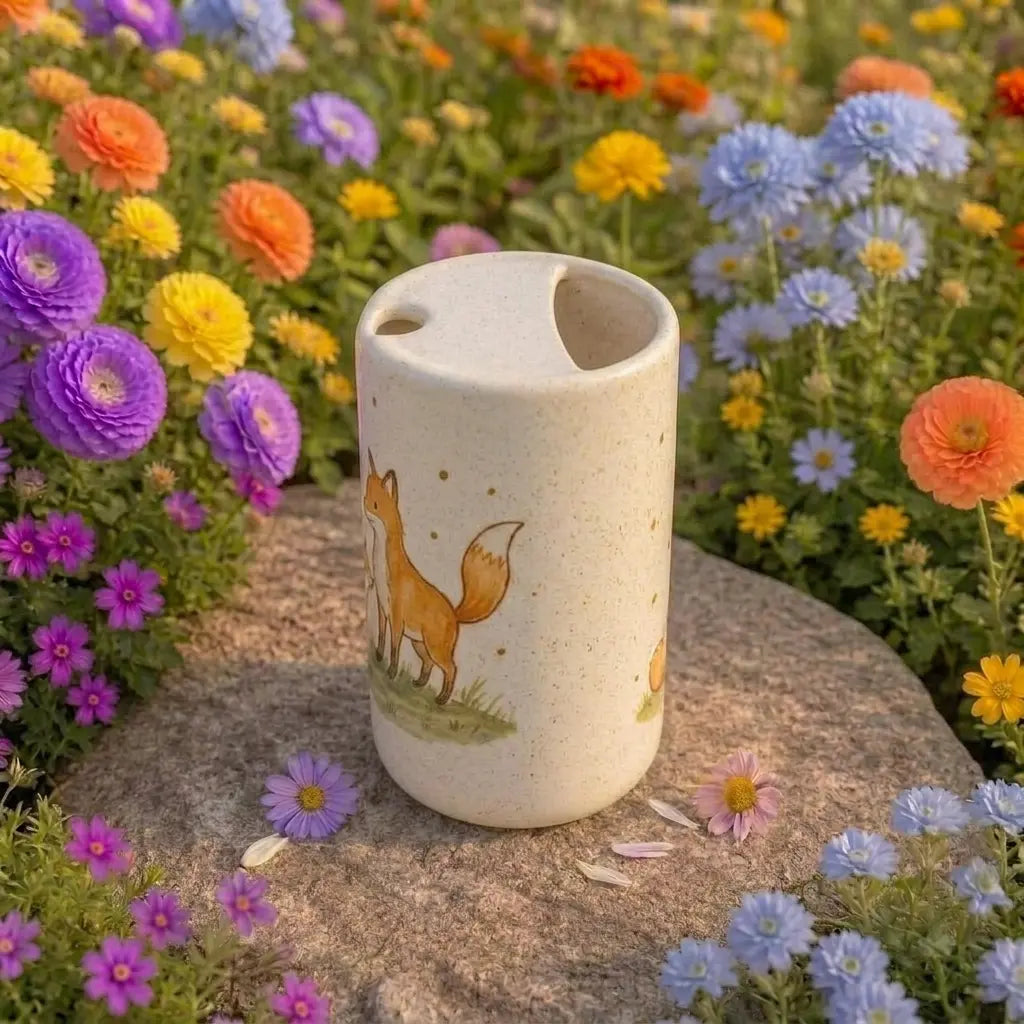 Handmade Fox Ceramic Mug | Cute Woodland Animal Coffee Cup Siporia