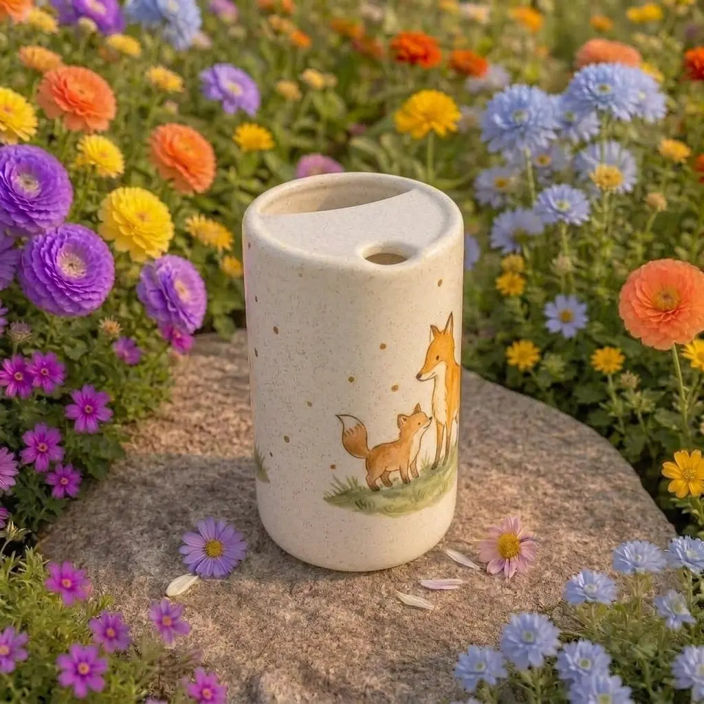 Handmade Fox Ceramic Mug | Cute Woodland Animal Coffee Cup Siporia