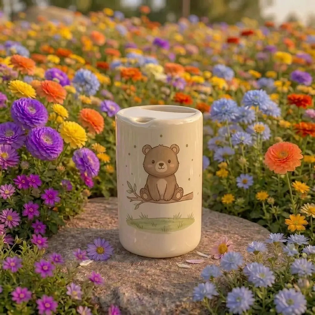 Handmade Bear Ceramic Mug | Cute Woodland Animal Coffee Cup Siporia