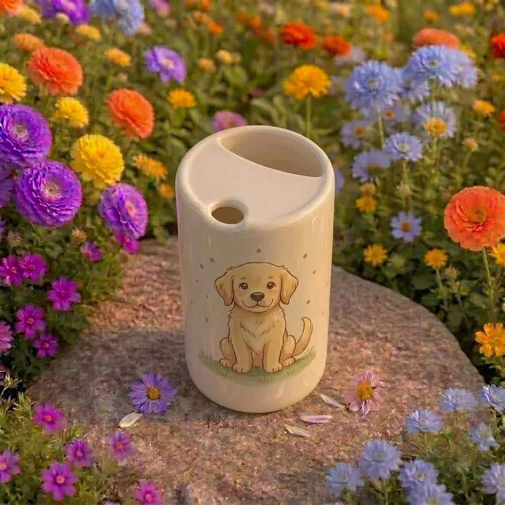 Handmade Puppy Ceramic Mug | Cute Dog Lover Coffee Cup Siporia