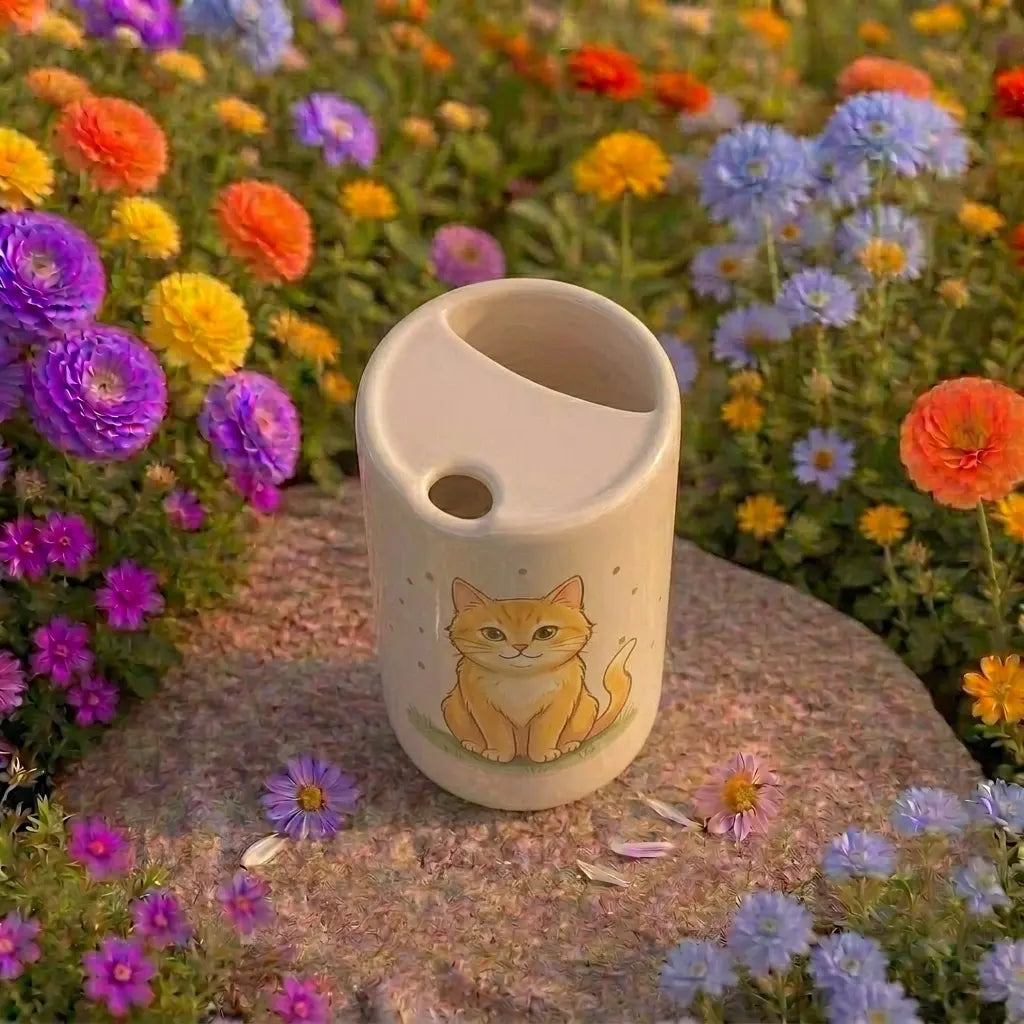 Handmade Cat Ceramic Mug | Cute Kitty Coffee Cup Siporia