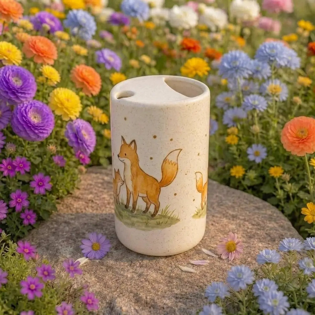 Handmade Fox Ceramic Mug | Cute Woodland Animal Coffee Cup Siporia