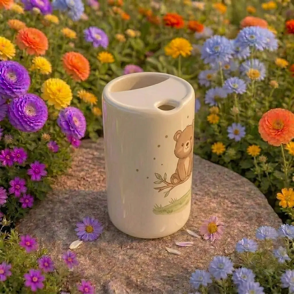 Handmade Bear Ceramic Mug | Cute Woodland Animal Coffee Cup Siporia