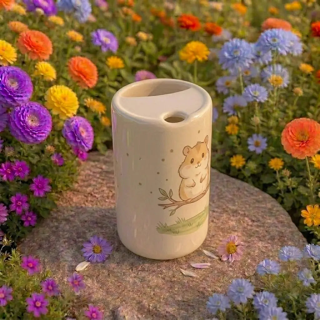 Handmade Hamster Ceramic Mug | Cute Woodland Animal Coffee Cup Siporia