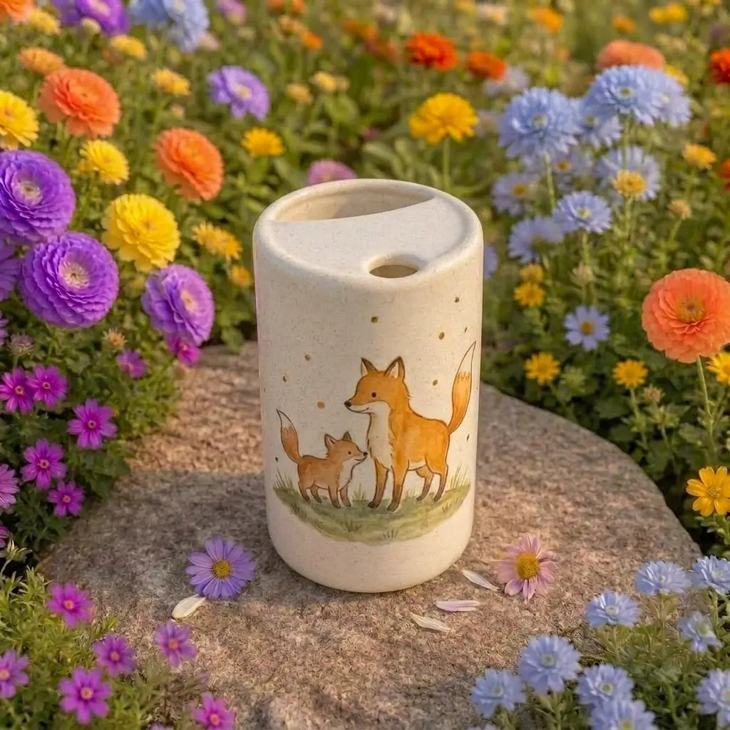 Handmade Fox Ceramic Mug | Cute Woodland Animal Coffee Cup Siporia