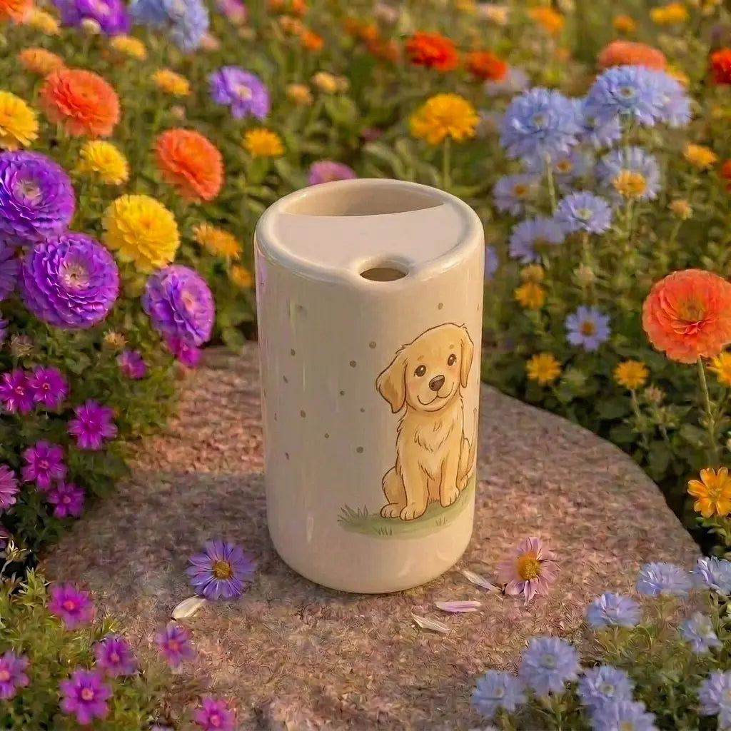 Handmade Puppy Ceramic Mug | Cute Dog Lover Coffee Cup Siporia