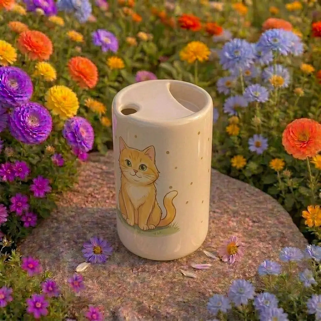 Handmade Cat Ceramic Mug | Cute Kitty Coffee Cup Siporia