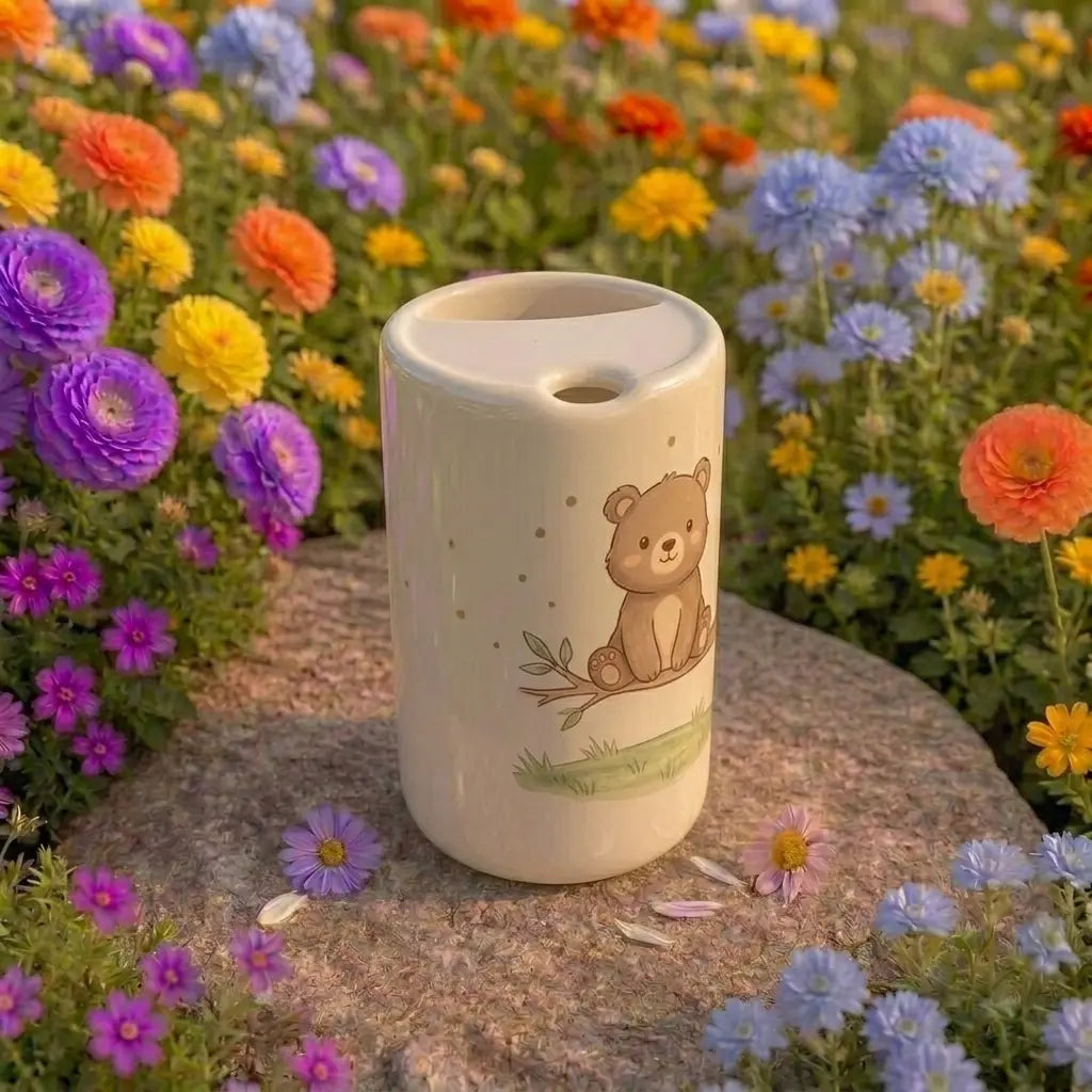 Handmade Bear Ceramic Mug | Cute Woodland Animal Coffee Cup Siporia