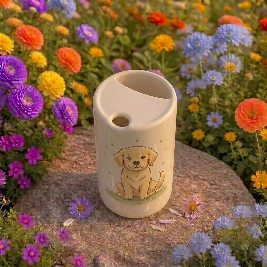 Handmade Puppy Ceramic Mug | Cute Dog Lover Coffee Cup Siporia