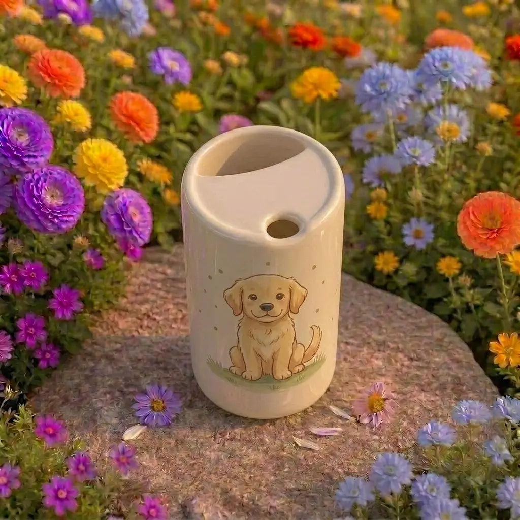 Handmade Puppy Ceramic Mug | Cute Dog Lover Coffee Cup Siporia