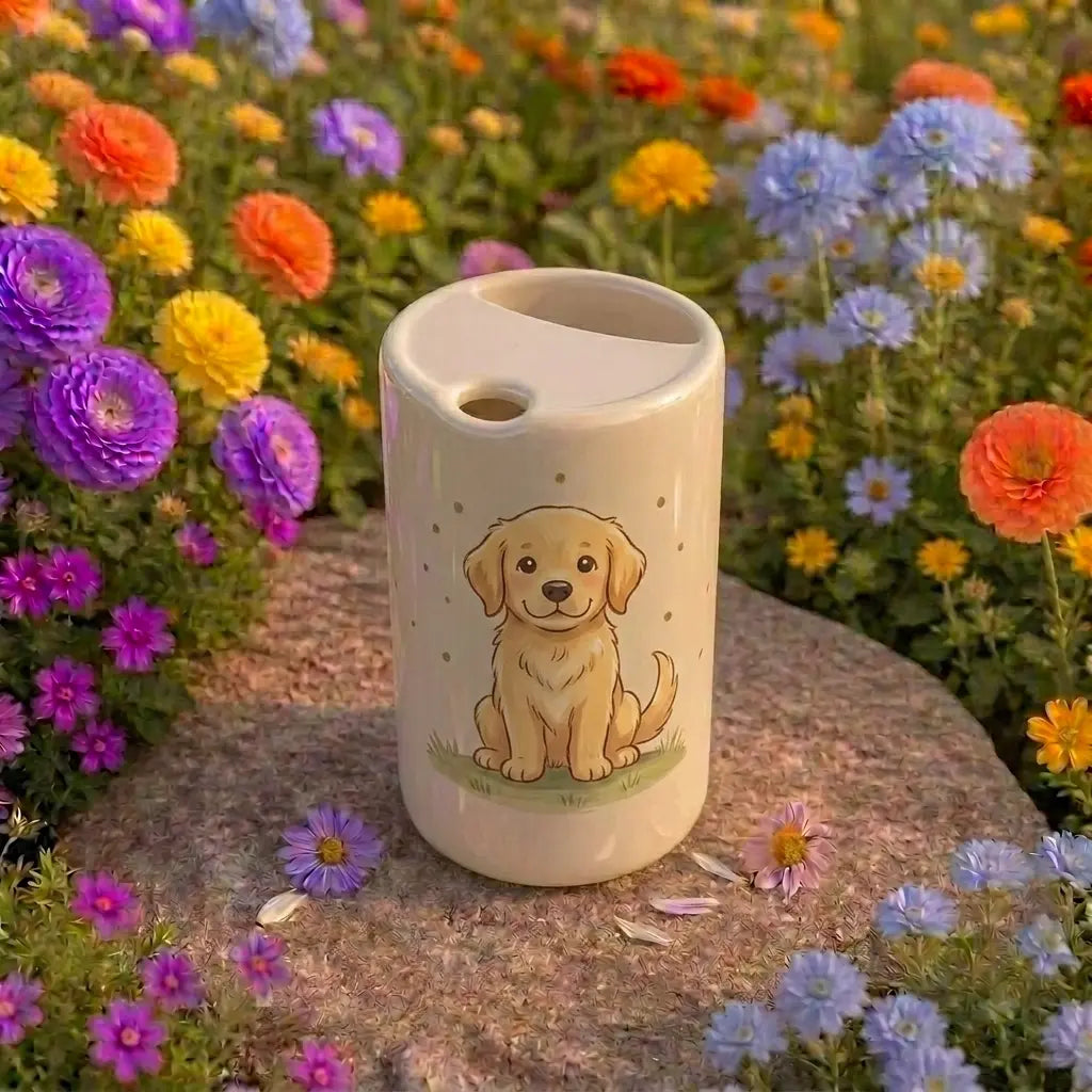 Handmade Puppy Ceramic Mug | Cute Dog Lover Coffee Cup Siporia