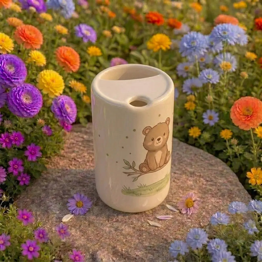 Handmade Bear Ceramic Mug | Cute Woodland Animal Coffee Cup Siporia
