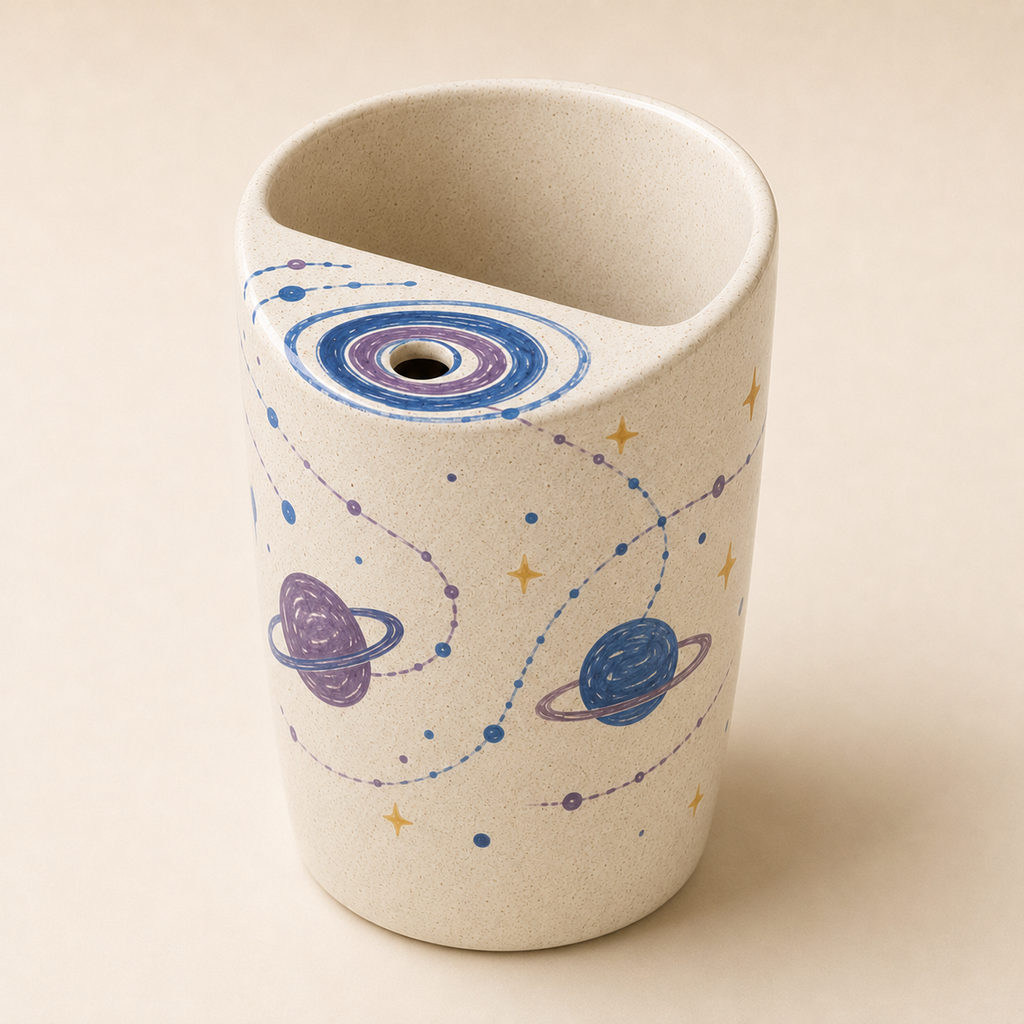 Cosmic Sip Ceramic Travel Mug