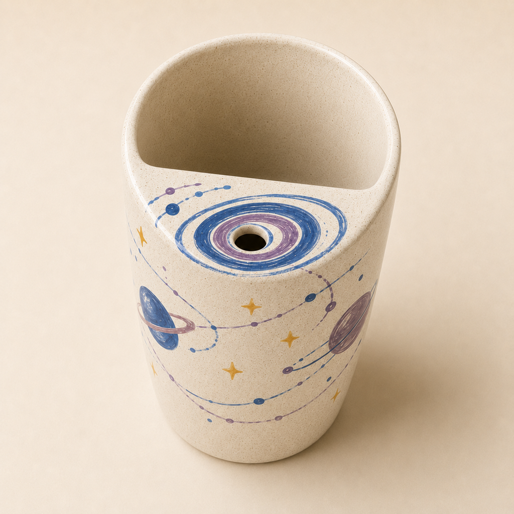 Cosmic Sip Ceramic Travel Mug