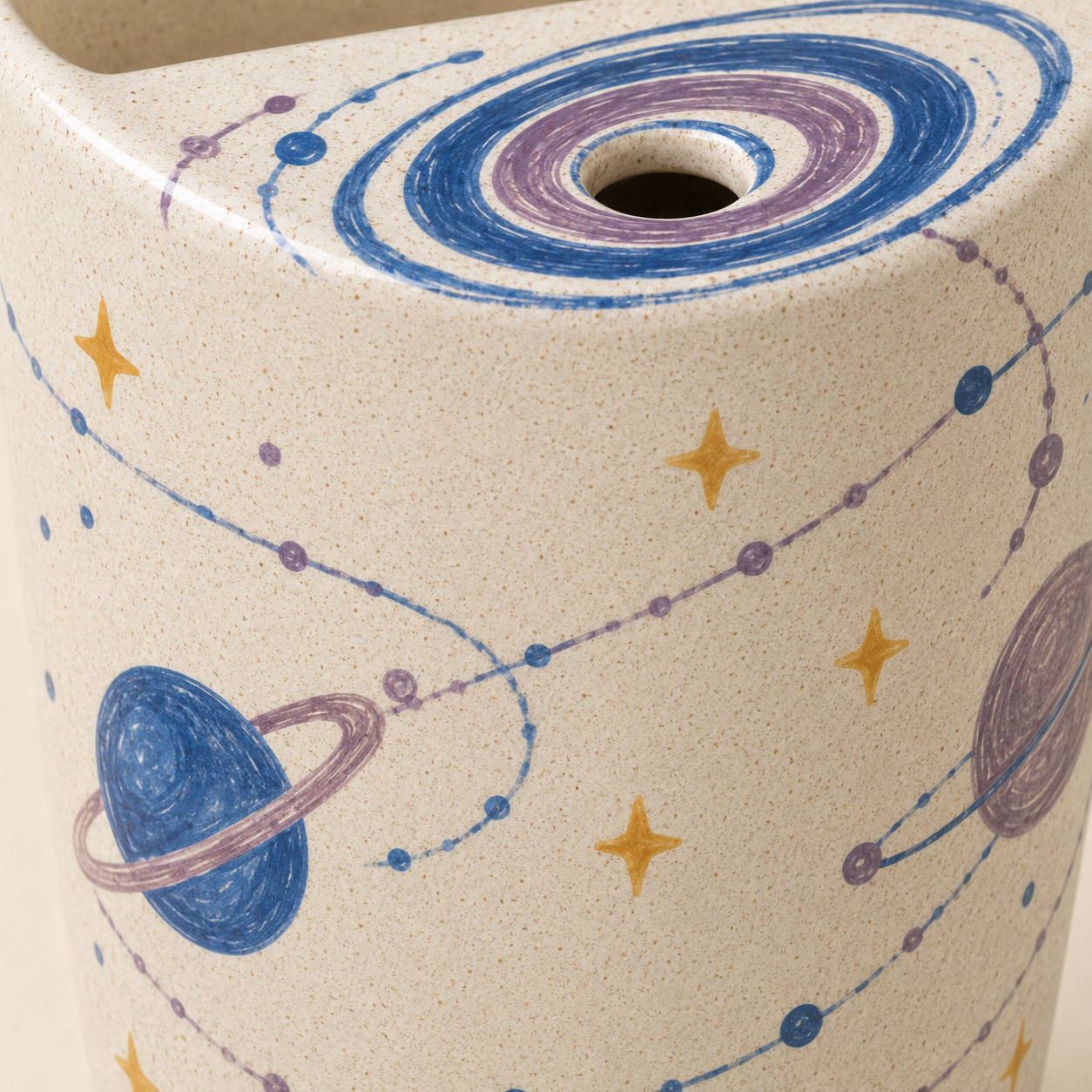 Cosmic Sip Ceramic Travel Mug