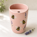 Blush Bumblebee Handmade Ceramic Travel Mug